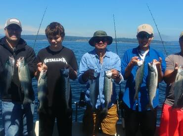Coho salmon fishing
