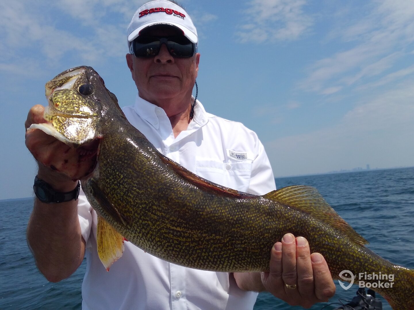 Bill Holm with a 11 lb walleye out of Buffalo