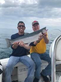 We won  with  huge Coho Salmon 