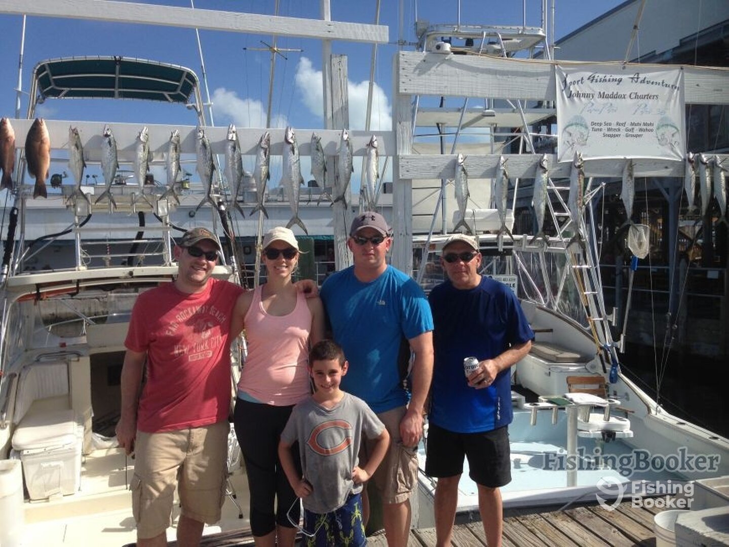 The day was all about 9 year old Dillion on his first big fishing.