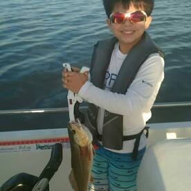 A youngster and some Redfish