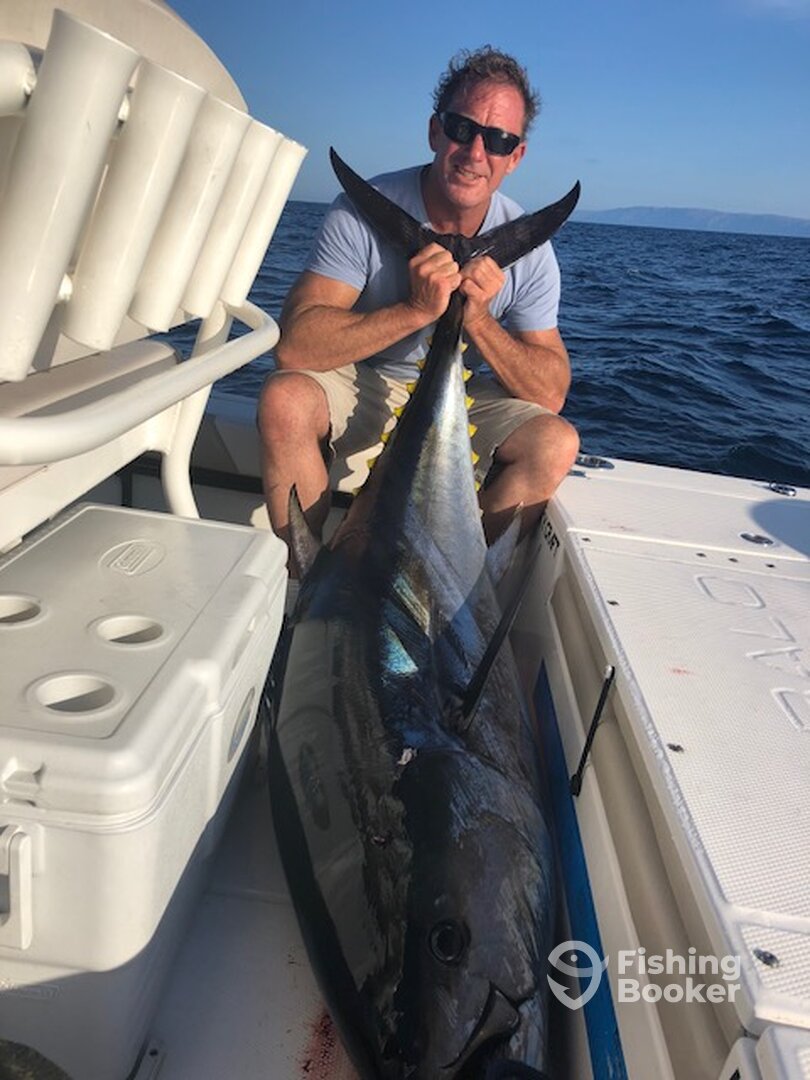 Thomas with a 204lb Bluefin!