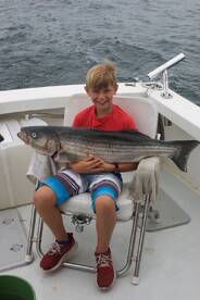 Just resting with his fish.