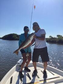 Her first fishing trip ever