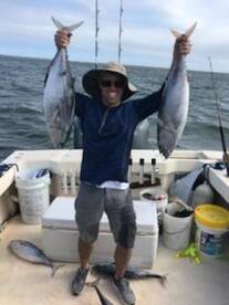 Damien with his fish