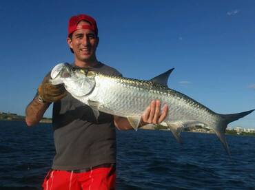 Roy again with one of 5 Tarpons landed.