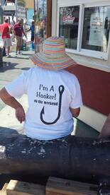saw this at the dock this afternoon, I got a laugh out of it:)