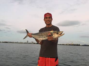 Roy with a Kingfish.