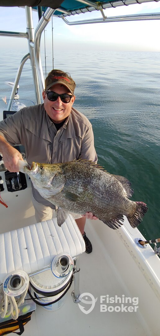 This tripletail was just under 17 lb