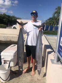 nice pair of whahoo 43lb and 37 lb on a 