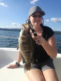 Sarah from Bufalo with a nice Jaguar Bas