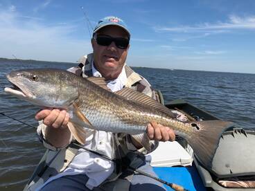 Mark's 26-inch redfish, released.
