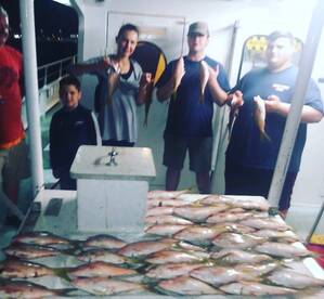 Yellowtail Fishing At Night