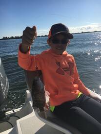 Ely having fun fishing