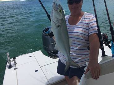 Tight lines, good weather and a dolphin 