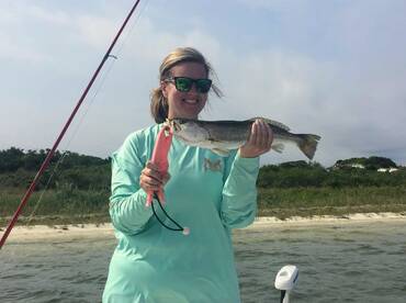 The trout bite was on fire today.