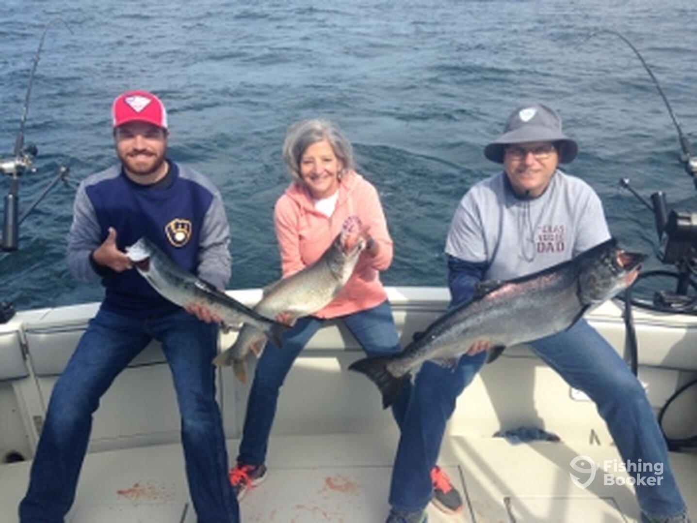 Joe, Laura and Jonathan with a nice catch