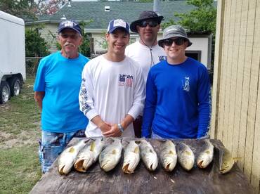 Weather ran us off the water early.