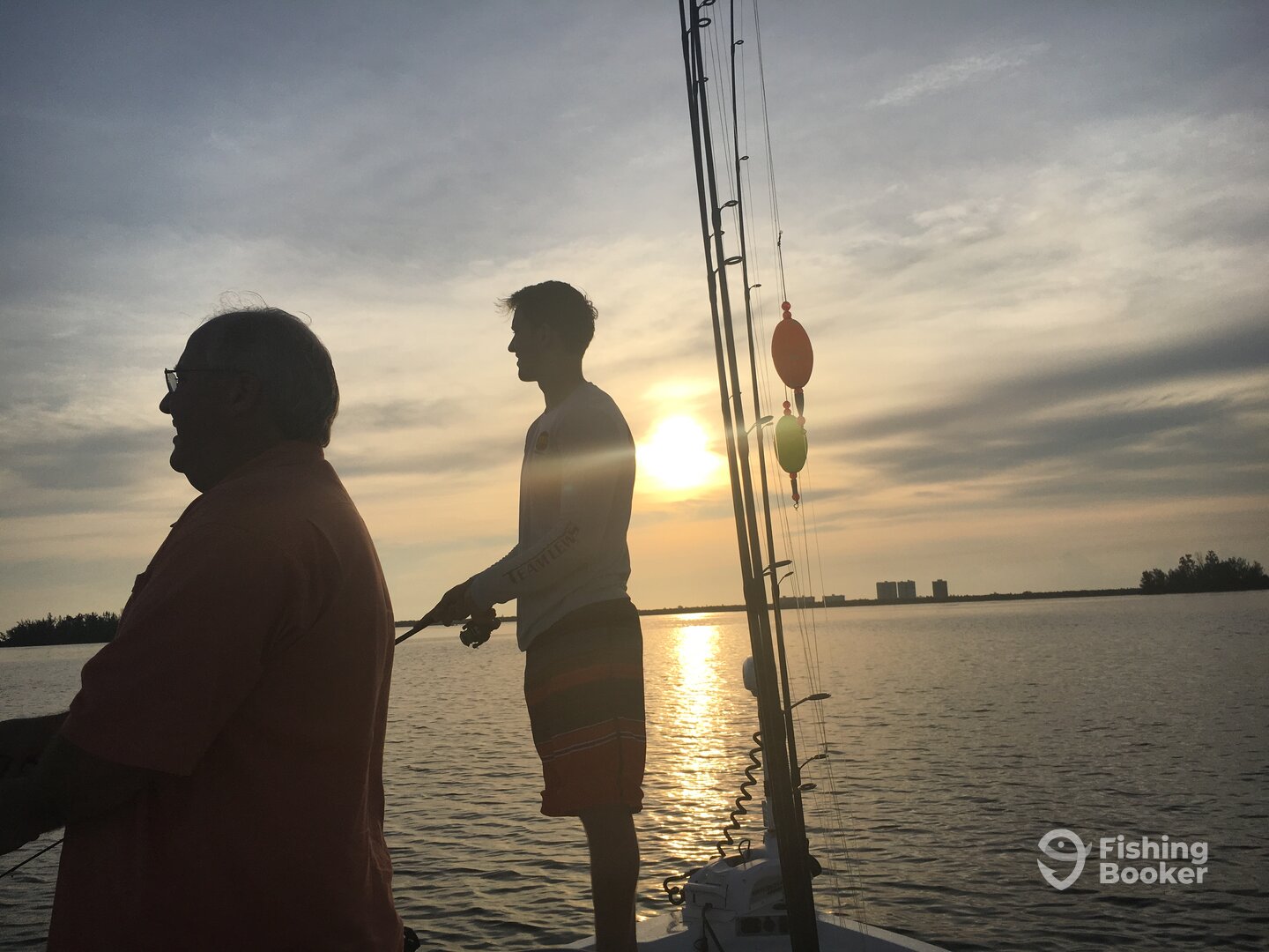 Richie and Kyle enjoying a morning fishing!
