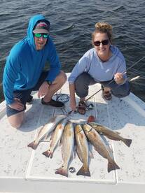 Red fish bite was on fireyesterday. 