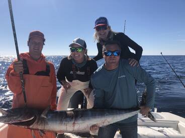 Fish Commander charters offshore wahoo fishing