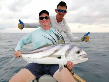 Full day fishing, in shore and off shore