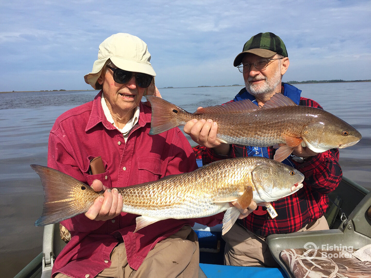Double-header of redfish.