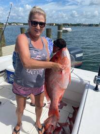 Snapper bite is on fire