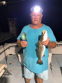 Deckhand Mark J shows off this Monster TROUT