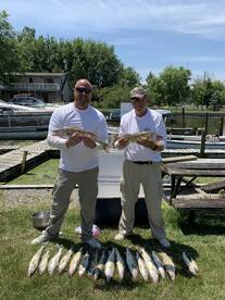 Hot day on land but perfect on the lake.