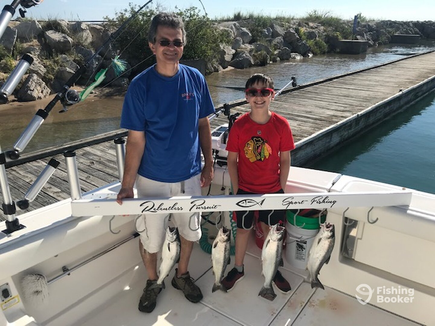 Father and Son After Their Trip