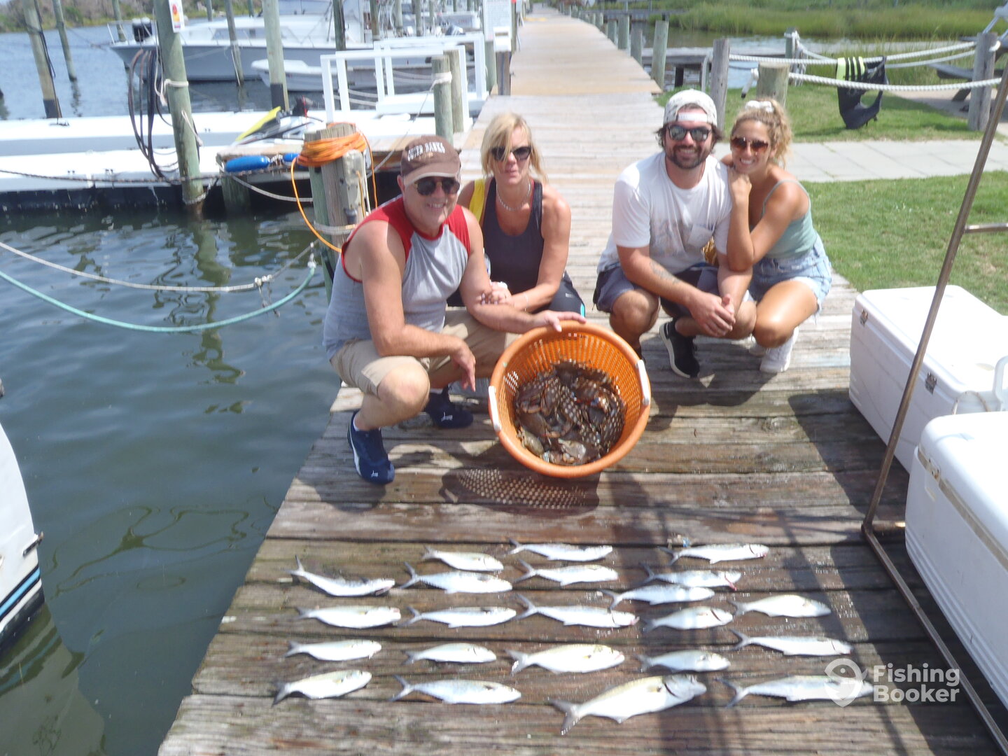 8/18 morning 1/2 day Happy Crabber trip