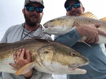 Trophy redfish, slot redfish, flounder a