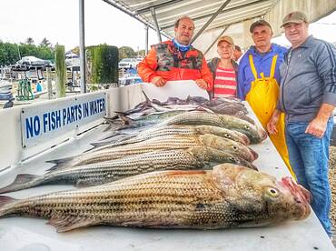 Fishing in Montauk red hot a lot of fish