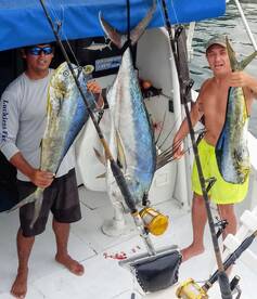 Fishing for Rooster fish and mahi-mahi