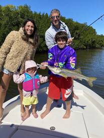 Max with his first Snook