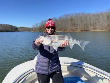 First trip on the new boat 