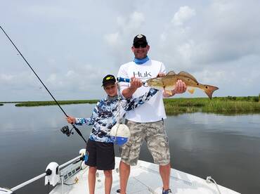 Redfish smackdown in Delacroix, LA