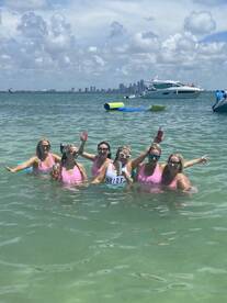 Bachelorette girls go fishin’.