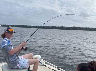 Hanging tough with a Volkswagen!