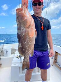 Red Grouper Getting Hot