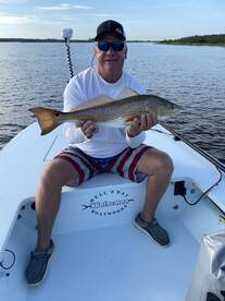 Joe with a nice topwater Redfish 