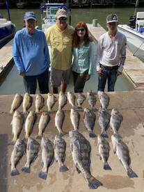 Excellent 1/2 day morning Redfish & Drum