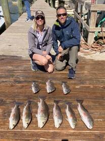 Cold front didnโt stop the Redfish/Drum