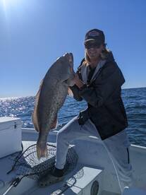 He asked for a two hand fish, he got it.