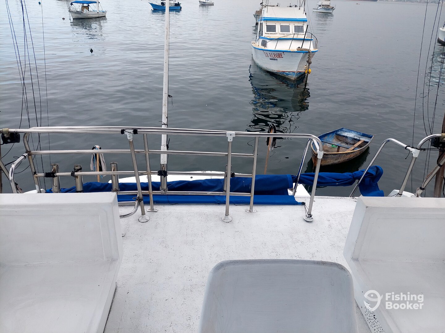From the bridge to the transom