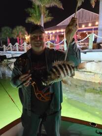 Night Bowfishing Action