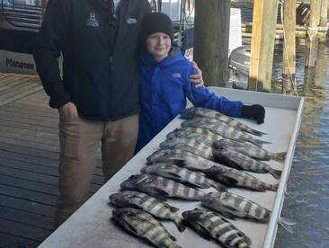 Sheepshead bite on Fire