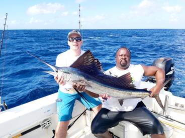 Ended Billfish drought on lucky day.