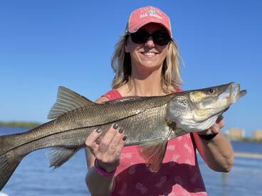 Snook are hitting hard! 